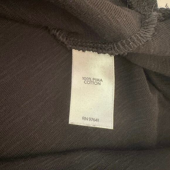 J. Jill Women’s Pima Sleeveless Tunic Tank Top Size 3X Black Minimalist Casual - Picture 6 of 9